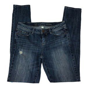 LC Lauren Conrad Jeans 6 Stretch Distressed Dark